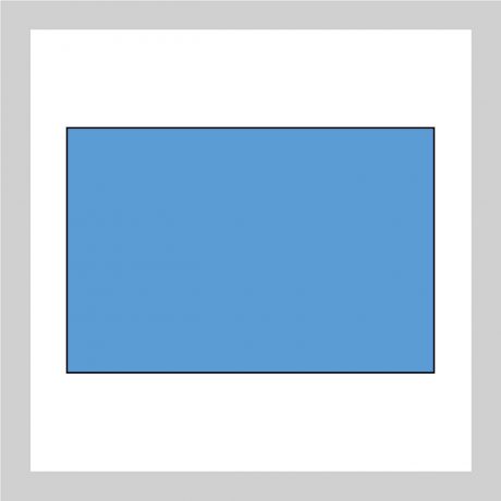 Panneau découpe rectangle carré coins carrés