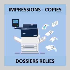 Impressions Photocopies Dossiers reliés